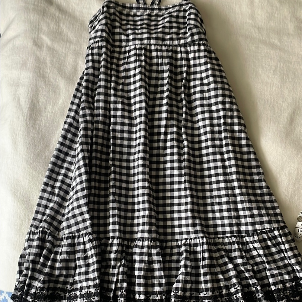 JCrew Black and White Gingham Women's Skirt